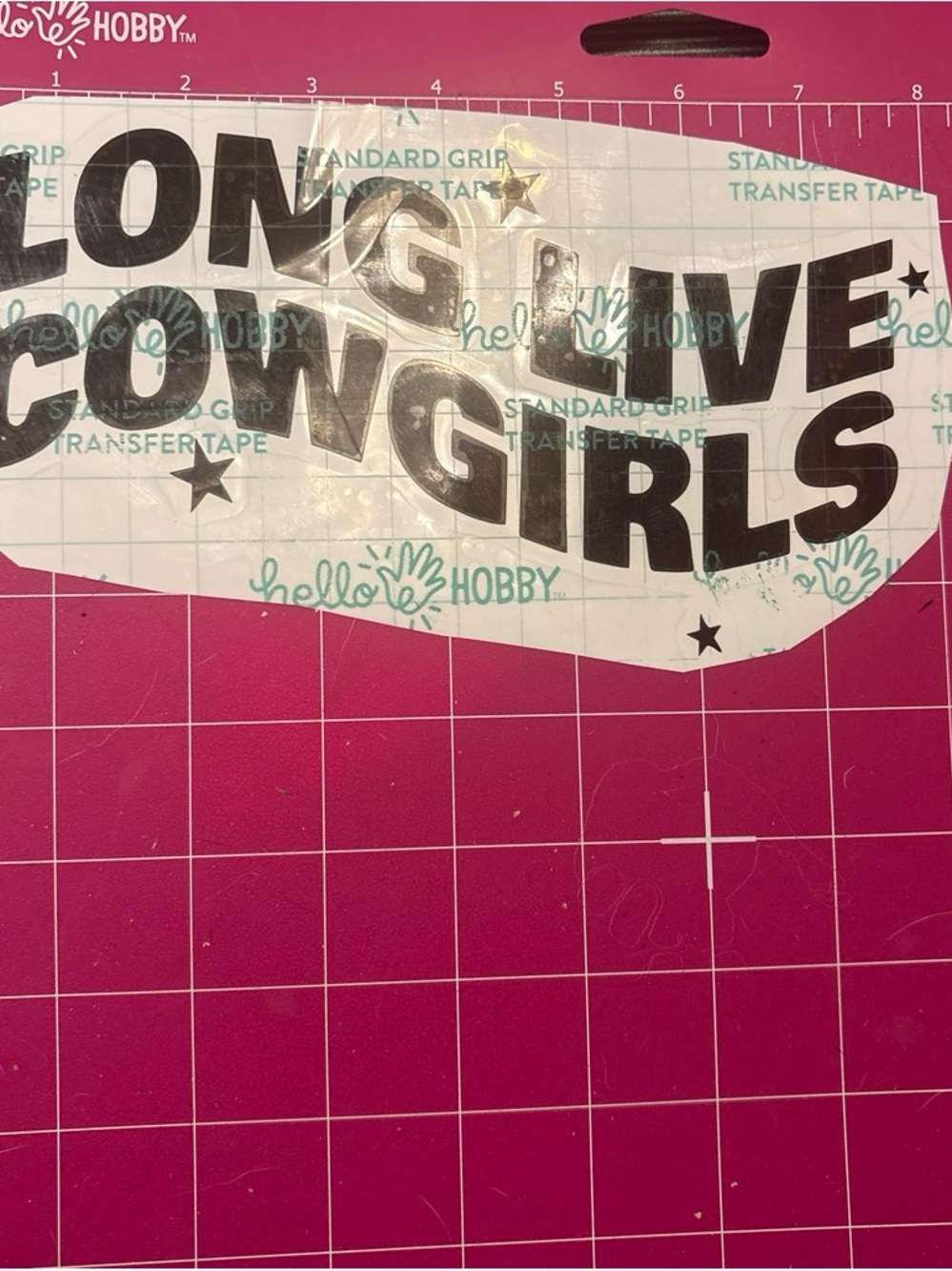 Long Live Cowgirls Black Vinyl Transfer Decal by
